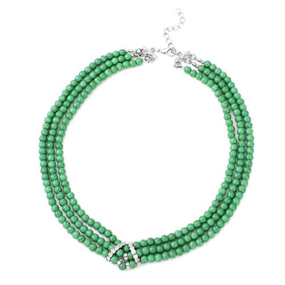 GREEN HOWLITE GENUINE GEMSTONE